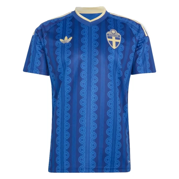Günstige Schweden Kindertrikot Auswärts WM 2026 Kurzarm