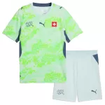 Günstige Schweiz Kindertrikot Auswärts WM 2026 Kurzarm