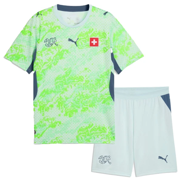 Günstige Schweiz Kindertrikot Auswärts WM 2026 Kurzarm Günstige Schweiz Kindertrikot Auswärts WM 2026 Kurzarm