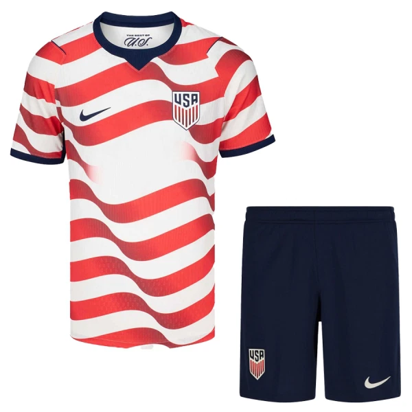 Günstige USA Kindertrikot Heim WM 2026 Kurzarm Günstige USA Kindertrikot Heim WM 2026 Kurzarm