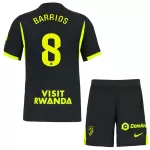 Günstige Atlético Madrid Barrios 8 Kindertrikot Auswärts 2026/27 Kurzarm
