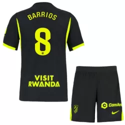 Günstige Atlético Madrid Barrios 8 Kindertrikot Auswärts 2026/27 Kurzarm