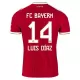 Günstige FC Bayern München Luis Diaz 14 Herrentrikot Heim 2026/27 Kurzarm