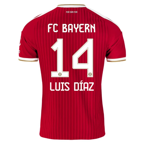 Günstige FC Bayern München Luis Diaz 14 Kindertrikot Heim 2026/27 Kurzarm