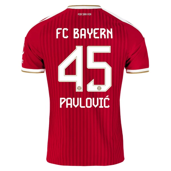 Günstige FC Bayern München Pavlovic 45 Herrentrikot Heim 2026/27 Kurzarm