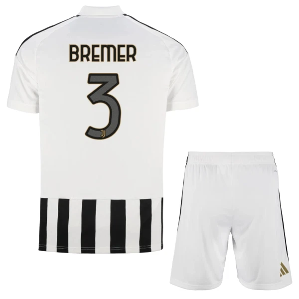 Günstige Juventus Turin Bremer 3 Kindertrikot Heim 2026/27 Kurzarm