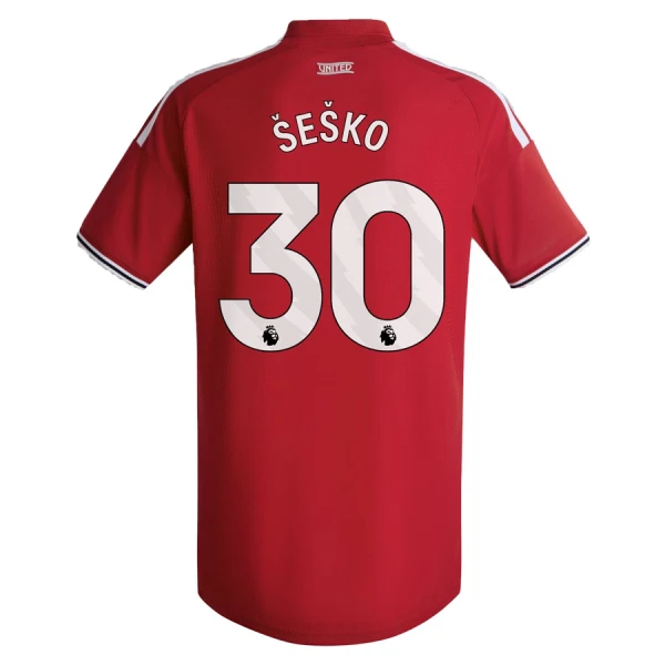 Günstige Manchester United Sesko 30 Kindertrikot Heim 2026/27 Kurzarm