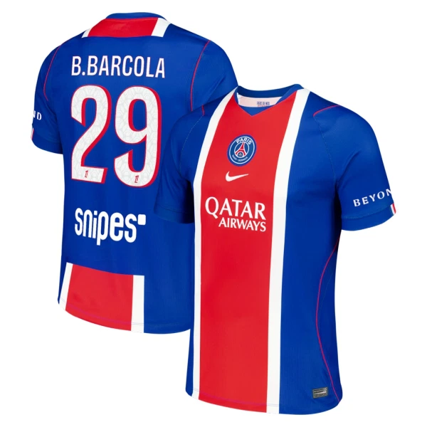Günstige Paris Saint-Germain Bradley Barcola 29 Herrentrikot Heim 2026/27 Kurzarm