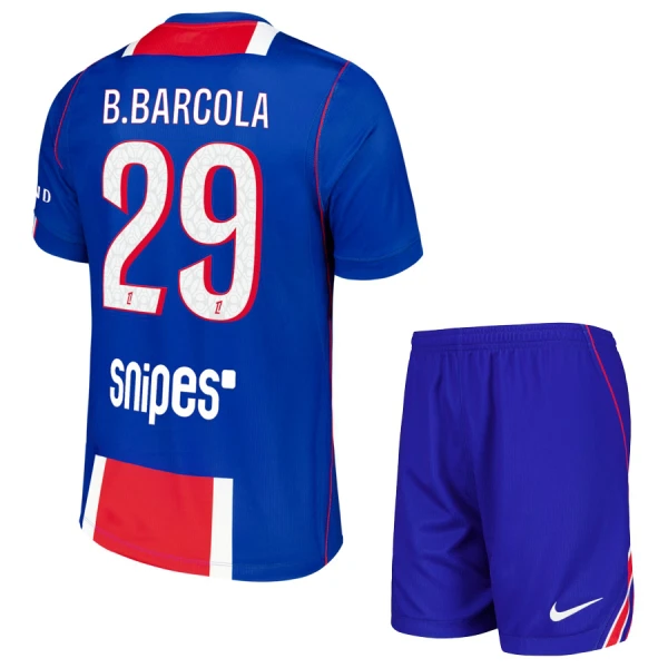 Günstige Paris Saint-Germain Bradley Barcola 29 Kindertrikot Heim 2026/27 Kurzarm