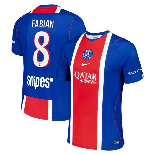 Günstige Paris Saint-Germain Fabian 8 Herrentrikot Heim 2026/27 Kurzarm