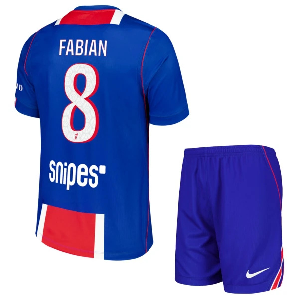 Günstige Paris Saint-Germain Fabian 8 Kindertrikot Heim 2026/27 Kurzarm