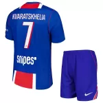 Günstige Paris Saint-Germain Kvaratskhelia 7 Kindertrikot Heim 2026/27 Kurzarm