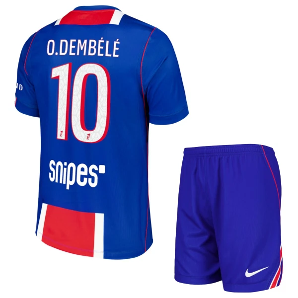Günstige Paris Saint-Germain O. Dembele 10 Kindertrikot Heim 2026/27 Kurzarm
