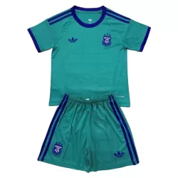 Günstige Argentinien Torwart Kindertrikot Auswärts WM 2026 Kurzarm