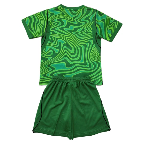 Günstige Brasilien Torwart Kindertrikot Heim WM 2026 Kurzarm Grüne