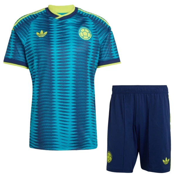 Günstige Kolumbien Kindertrikot Auswärts WM 2026 Kurzarm