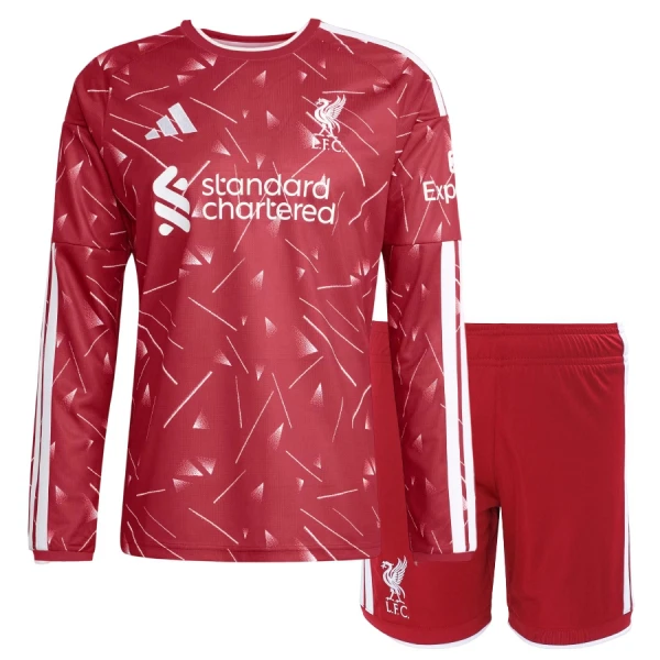 Günstige Liverpool Kindertrikot Heim 2026/27 Langarm