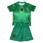 Günstige Niederlande Torwart Kindertrikot Auswärts WM 2026 Kurzarm