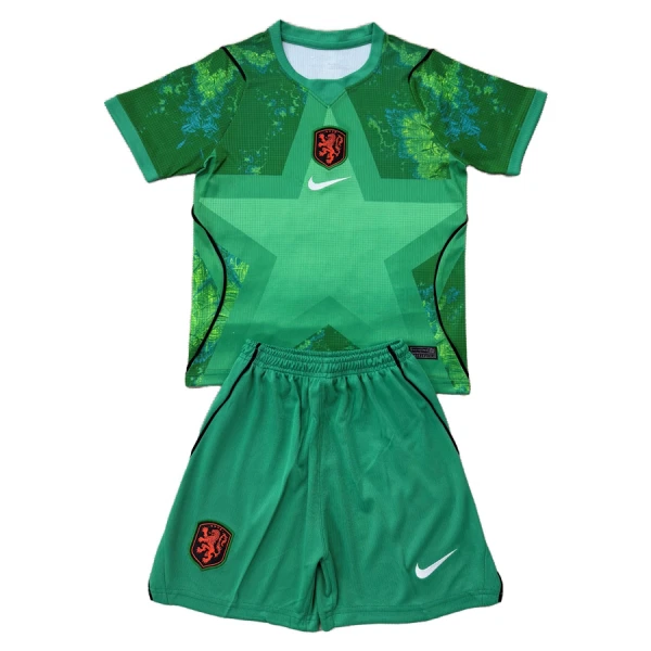 Günstige Niederlande Torwart Kindertrikot Auswärts WM 2026 Kurzarm Günstige Niederlande Torwart Kindertrikot Auswärts WM 2026 Kurzarm
