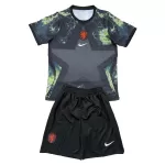 Günstige Niederlande Torwart Kindertrikot Heim WM 2026 Kurzarm
