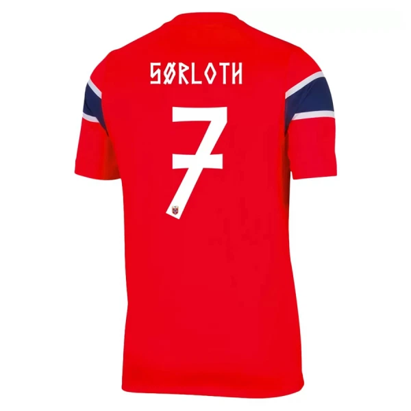 Günstige Norwegen Sorloth 7 Herrentrikot Heim WM 2026 Kurzarm Günstige Norwegen Sorloth 7 Herrentrikot Heim WM 2026 Kurzarm
