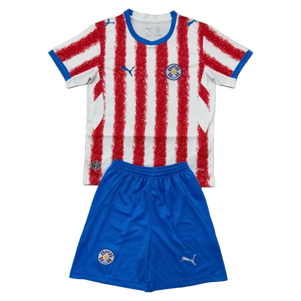 Günstige Paraguay Kindertrikot Heim WM 2026 Kurzarm Günstige Paraguay Kindertrikot Heim WM 2026 Kurzarm
