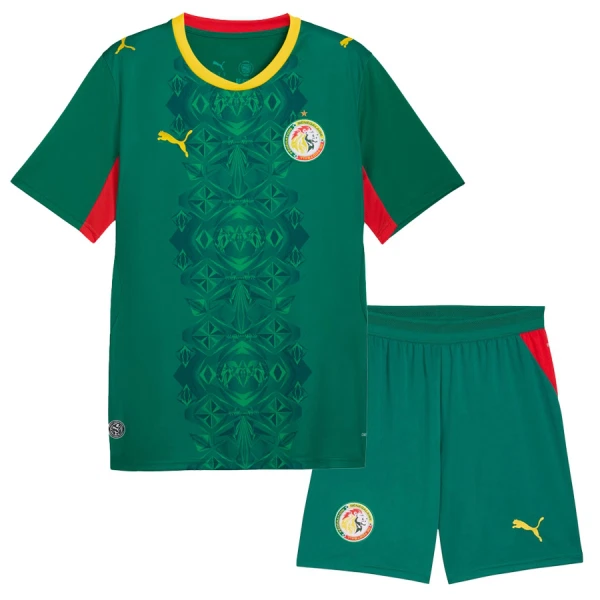 Günstige Senegal Kindertrikot Auswärts WM 2026 Kurzarm Günstige Senegal Kindertrikot Auswärts WM 2026 Kurzarm