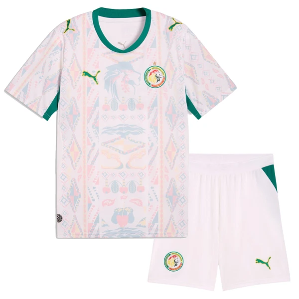 Günstige Senegal Kindertrikot Heim WM 2026 Kurzarm