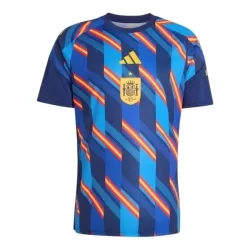 Günstige Spanien Pre-Match Herrentrikot WM 2026 Kurzarm