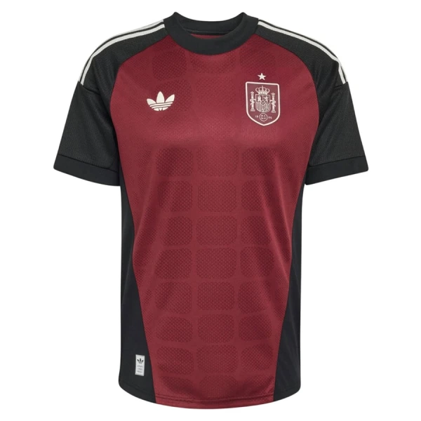 Günstige Spanien Torwart Herrentrikot WM 2026 Kurzarm Rote Günstige Spanien Torwart Herrentrikot WM 2026 Kurzarm Rote