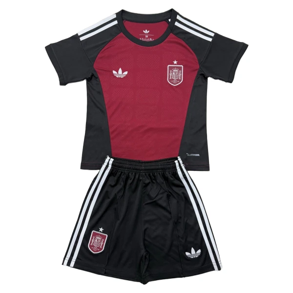 Günstige Spanien Torwart Kindertrikot WM 2026 Kurzarm Rote Günstige Spanien Torwart Kindertrikot WM 2026 Kurzarm Rote