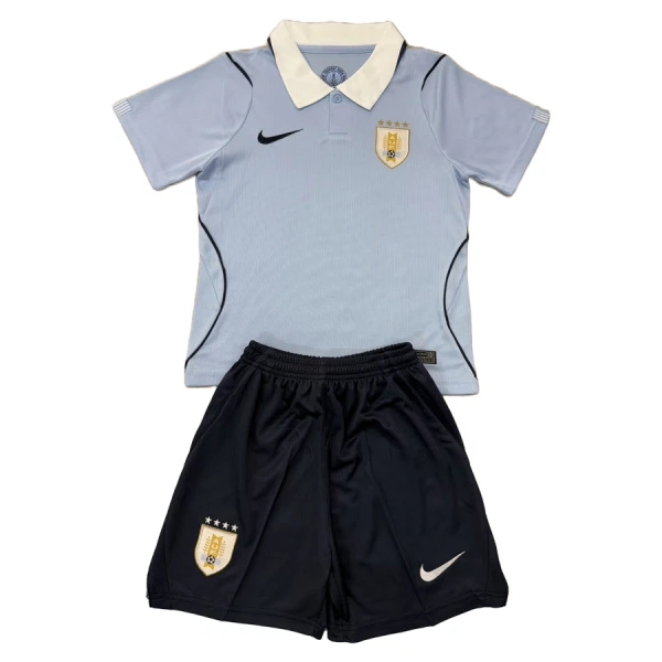 Günstige Uruguay Kindertrikot Heim WM 2026 Kurzarm Günstige Uruguay Kindertrikot Heim WM 2026 Kurzarm