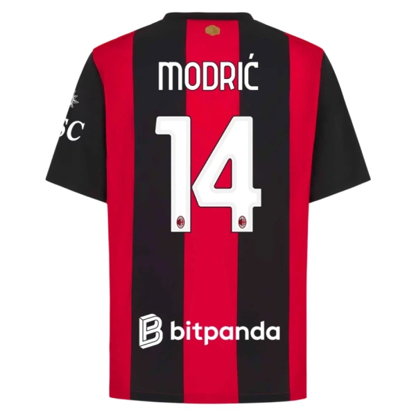 Günstige AC Mailand Modrić 14 Herrentrikot Heim 2026/27 Kurzarm