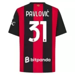 Günstige AC Mailand Pavlovic 31 Herrentrikot Heim 2026/27 Kurzarm
