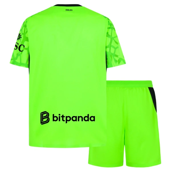 Günstige AC Mailand Torwart Kindertrikot Ausweich 2026/27 Kurzarm