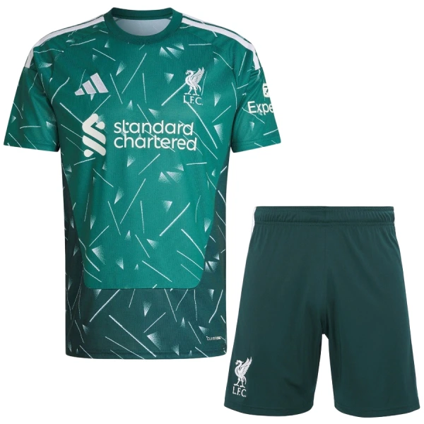 Günstige Liverpool Torwart Kindertrikot Heim 2026/27 Kurzarm Grüne
