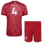 Günstige Liverpool Virgil 4 Kindertrikot Heim 2026/27 Kurzarm