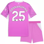 Günstige Manchester City Donnarumma 25 Torwart Kindertrikot Auswärts 2026/27 Kurzarm Rosa