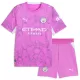 Günstige Manchester City Donnarumma 25 Torwart Kindertrikot Auswärts 2026/27 Kurzarm Rosa