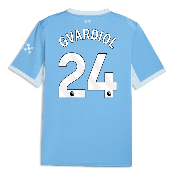 Günstige Manchester City Gvardiol 24 Herrentrikot Heim 2026/27 Kurzarm