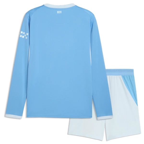 Günstige Manchester City Kindertrikot Heim 2026/27 Langarm