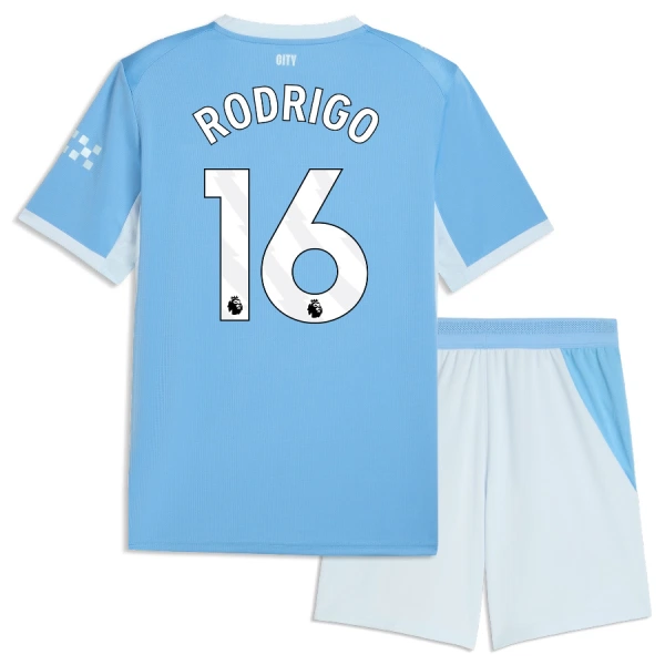 Günstige Manchester City Rodrigo 16 Kindertrikot Heim 2026/27 Kurzarm