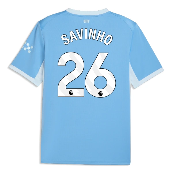 Günstige Manchester City Savinho 26 Herrentrikot Heim 2026/27 Kurzarm