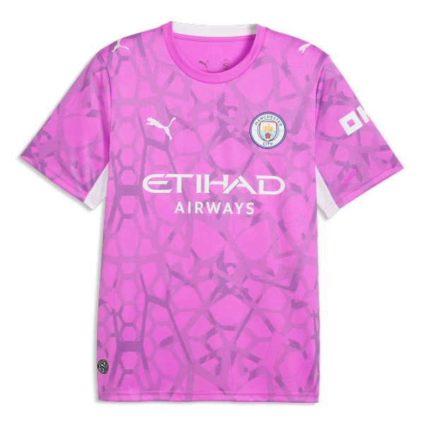 Günstige Manchester City Torwart Herrentrikot Auswärts 2026/27 Kurzarm Rosa