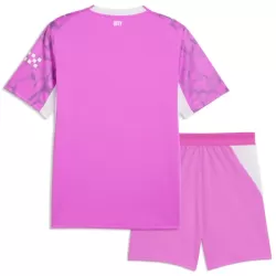 Günstige Manchester City Torwart Kindertrikot Auswärts 2026/27 Kurzarm Rosa