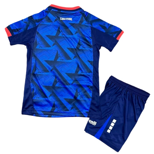 Günstige Cabo Verde Kindertrikot Heim WM 2026 Kurzarm