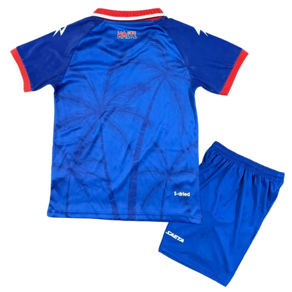 Günstige Haiti Kindertrikot Heim WM 2026 Kurzarm