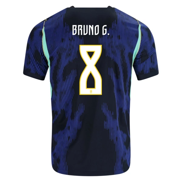 Günstige Brasilien Bruno Guimaraes 8 Herrentrikot Auswärts WM 2026 Kurzarm Günstige Brasilien Bruno Guimaraes 8 Herrentrikot Auswärts WM 2026 Kurzarm