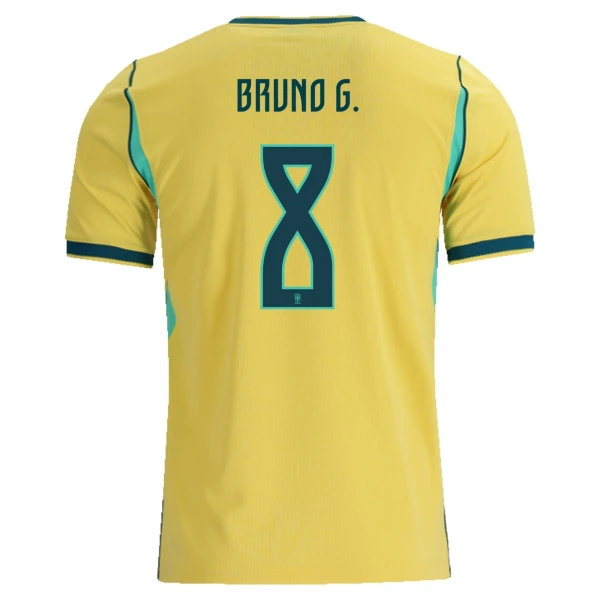 Günstige Brasilien Bruno Guimaraes 8 Herrentrikot Heim WM 2026 Kurzarm Günstige Brasilien Bruno Guimaraes 8 Herrentrikot Heim WM 2026 Kurzarm
