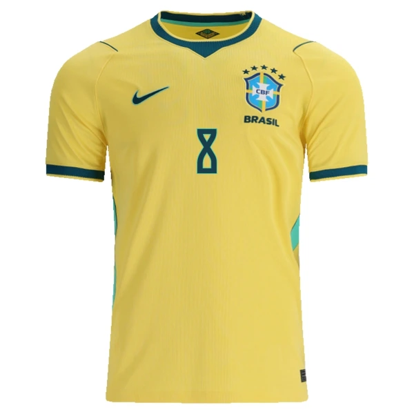 Günstige Brasilien Bruno Guimaraes 8 Herrentrikot Heim WM 2026 Kurzarm